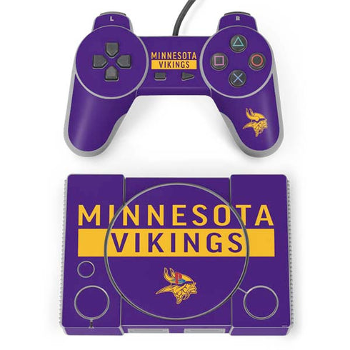 NFL Minnesota Vikings Purple Performance Series PlayStation Classic Bundle Skin